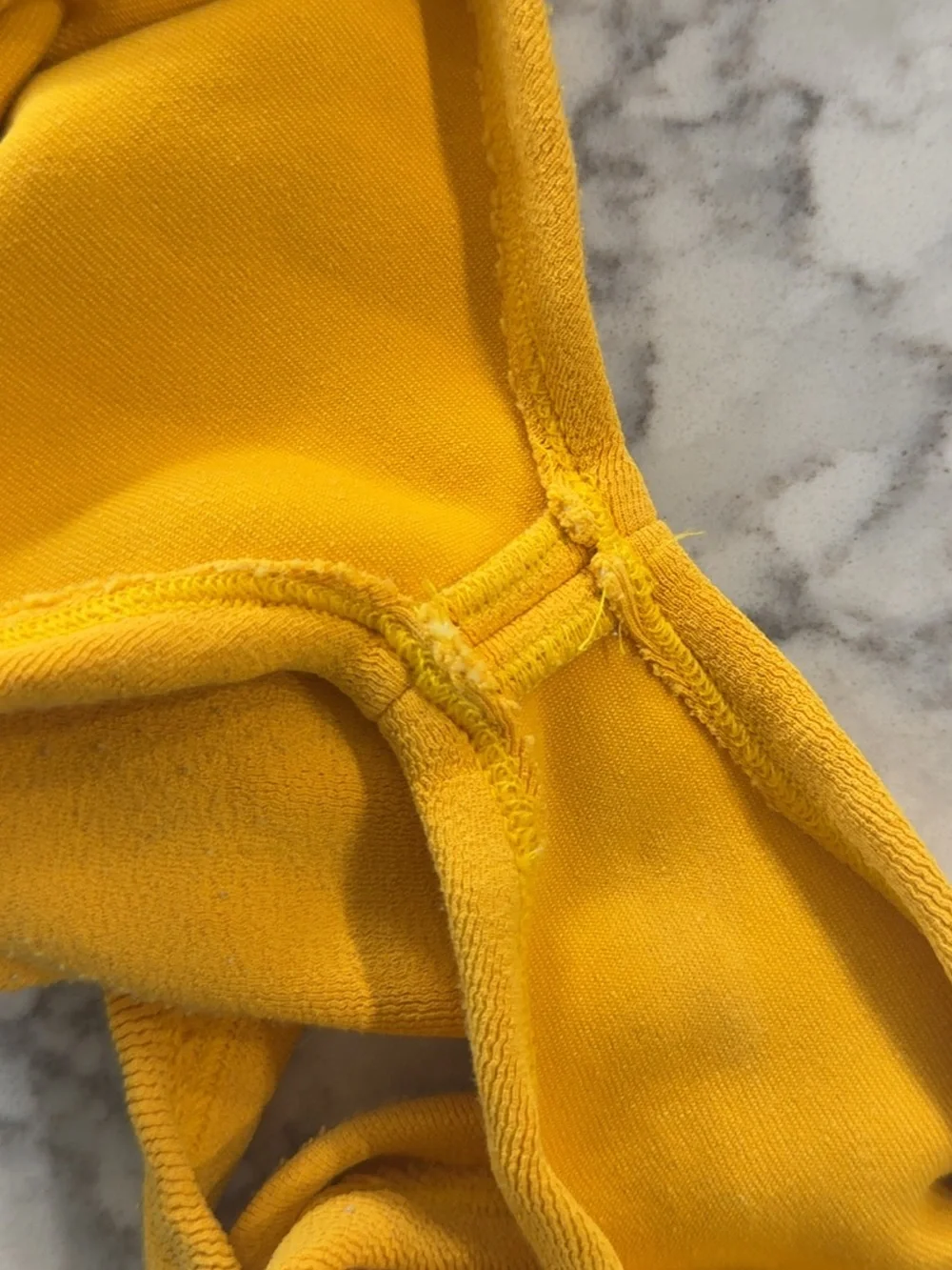 Hunza G Mustard Yellow Bikini Set